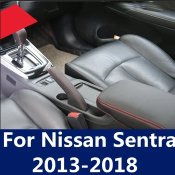 Pentru Nissan Sentra 2013-2018 calitate de top Universal Manual din Piele Schimbator Butonul de Schimbare a Acoperi Cusatura Schimbator Maneta de styling auto