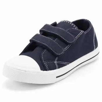 KushyShoo Copil Pantofi Fete Adidași Low Top Toddler Pantofi de Panza cu Dublu Cârlig și Bucle Solid Casual Adidasi Copii 2019