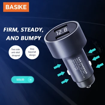 BASIKE 3.1 UN Încărcător de Mașină cu Încărcare Rapidă Dual USB 2 Porturi Fast-Incarcator Masina-Incarcator Auto Dual USB Încărcător de Telefon Adaptor în Mașină