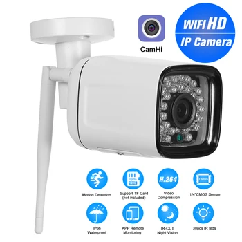720P Camera WIFI Intemperii Camera IP Wireless de Telefon de Sprijin APP de Control de Detectare a Mișcării Viziune de Noapte pentru CCTV de Securitate Acasă