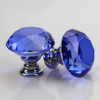 10buc Formă de Diamant, Design Butoane Bucătărie Trage Dulap Trage de Cristal de Sticlă, Mobilier de Cabinet se Ocupe de Hardware Usa Sertar