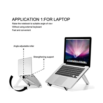 Suport Pentru Laptop Reglabil Birou De Notebook Pat Tava Pliabil Portabil Înălțime