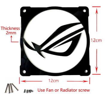3pcs/lot DIY 12cm*12cm Fan Capac de Acoperire Acrilic utilizat pentru Radiator 120mm 120mm Fan Cool Logo-ul pentru Computer Caz de Răcire