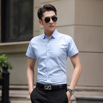 Oamenii Formale Birou Bluza Domn Camasa Maneca Lunga de Afaceri Sociale Tricou Solid Simplu Plus Dimensiune 5XL Munca Bluza Eleganta Pânză