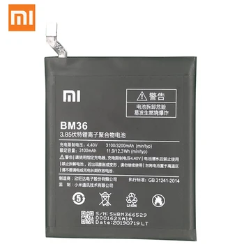 XiaoMi de schimb Originale BM36 Baterie Pentru Xiaomi Mi 5S MI5S Noi de Autentice, Telefon Baterie 3200mAh