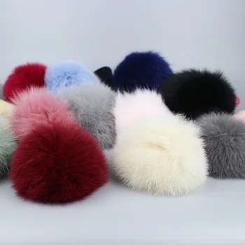 Noul brand de Nurcă și vulpe blană șapcă poms pom de iarnă pălărie și Eșarfă Set pentru femei fata modelului pălărie tricotate căciuli Groase, eșarfe