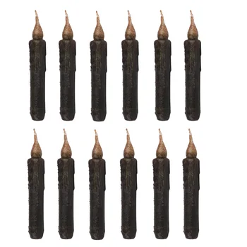 12Pcs Pachet 170mm Stil Vintage Negru, Ceara de Lumanare LED Conica fără flacără Lumânare Stâlp Lumanare Pentru Nunta, Petrecere de Aniversare masa Decor de Masă