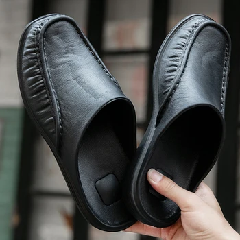 Pantofi de vara pentru Bărbați Papuci de casă 40-47 EVA de Muncă Moale Pantofi Casual Barbati Flip-flops Pantofi în aer liber Moda Sandale de Plaja 2021