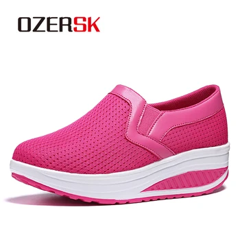 OERSK 2021 Nou Design de Pantofi Casual Pentru Femei Aluneca Pe Plasă Confortabil Pantofi de Înaltă Calitate, Șosete, Adidași Capitonat Unic