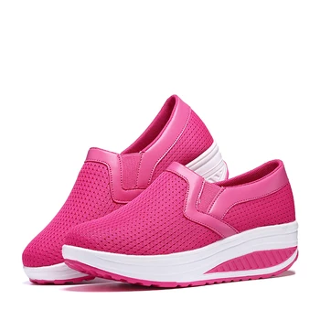 OERSK 2021 Nou Design de Pantofi Casual Pentru Femei Aluneca Pe Plasă Confortabil Pantofi de Înaltă Calitate, Șosete, Adidași Capitonat Unic