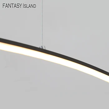 Nordic Designer de Artă fier Pandantiv cu LED-uri Lumini de Iluminat Moderne de Birou Simplu Pandantiv Lampă de bucătărie Restaurant lampa de corpuri de iluminat