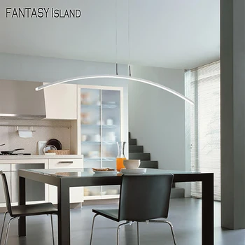 Nordic Designer de Artă fier Pandantiv cu LED-uri Lumini de Iluminat Moderne de Birou Simplu Pandantiv Lampă de bucătărie Restaurant lampa de corpuri de iluminat