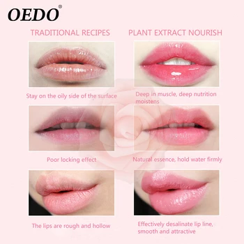 OEDO Crescut de Peptide Balsam de Buze Hranitor Reduc Ridurile de pe Buze, Repara Buzele Netezire Anti-Crapate Lumina de Buze Hidratant
