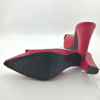 Culoare Teal 2020 de Vară Nou Design Italian de Pantofi și Sac Set Femeile Nigeriene Petrecere Pantofi si Geanta pentru Petrecere Regală