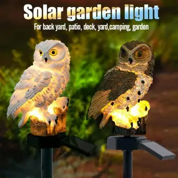 Solar Power masina de Lampa Creative în Formă de Animale masina de Lumină LED-uri Papagalul Bufnita Sculptura Lumina Solara Casa Gradina Curte Decor Peisaj