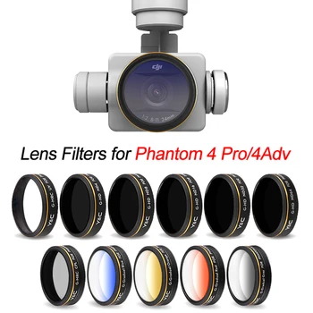 Pentru DJI Phantom 4 Pro V2.0 Avansate UV CPL ND4 8 16 32 Treptată Filtru de Culoare Drone aparat de Fotografiat Lentilă Filtru de Polarizare Densitate Neutră