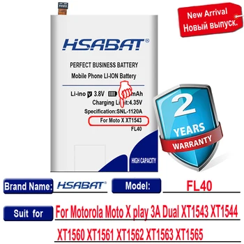 HSABAT 4450mAh FL40 Acumulator pentru Motorola Moto X play 3A Dual XT1543 XT1544 XT1560 XT1561 XT1562 XT1563 XT1565 Telefoane Baterii