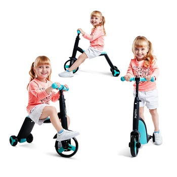 Biciclete pentru copii Tricicleta Scooter 3 In 1 Copii Echilibrul Biciclete Portabil Biciclete Plimbare pe Jucării pentru 2-4 Ani