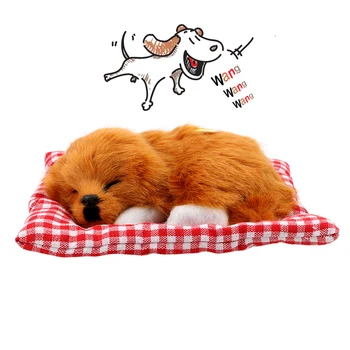 FORAUTO Masina Ornament de Pluș Drăguț Câini de Bord Decor de Styling Auto Simulare de Dormit Câine Jucărie Cu Sunet Accesorii Auto