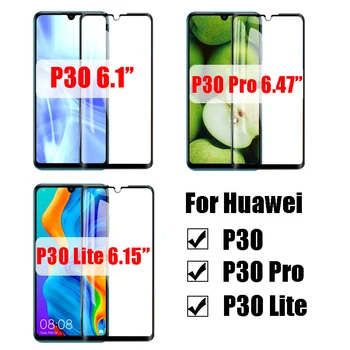 Acoperire completă Temperat sticlă de Protecție Pentru Huawei p30 20 Lite Ecran Protector glas pentru huawei huawey p30 pro light film 9h
