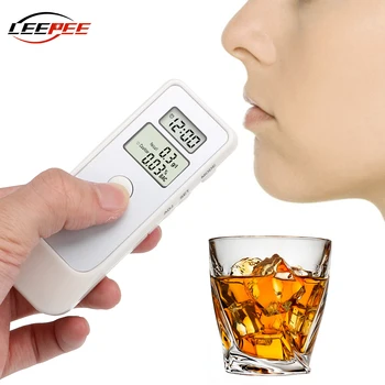 LEEPEE Universal Respirația Alcool Tester Accesorii Auto Alcoolemie Aparatul Etilotest Alcool Detector Portabil LCD Ceas