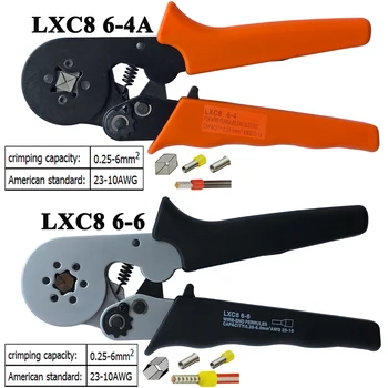 LXC8 10 0.25-10mm2 23-7AWG LXC8 6-4/6-6 0.25-6mm2 LXC8 16-4 clestele de sertizat tub electric terminale caseta mini marca clema instrumente
