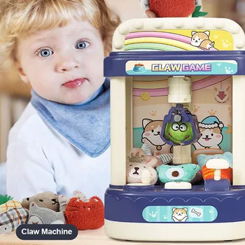 Copiii Consola Arcade Mini-Mașină Cu Gheare Joc Cu Joystick Jucarii Automatul De Bomboane Grabber Păpuși De Pluș Cadouri Pentru Copii