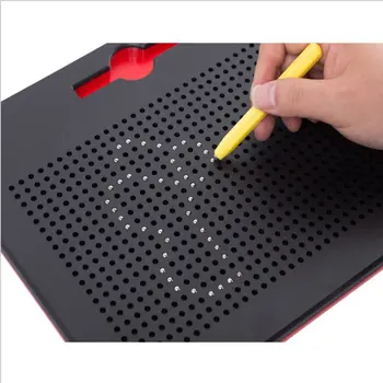 Magnet Pad Planseta Desen Stilou Jucarii Pentru Copii Paint Ball Pen Tablet Magnetic Magnetic Pen Margele De Învățare Notebook Jucărie