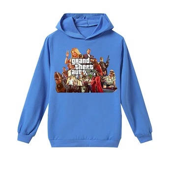 Grand Theft Auto 5 de Moda New Sosire GTA 5 Jachete Hanorace Baieti Cool Copii cu Maneca Lunga T-shirt pentru Copii Haine Topuri 2-15Y