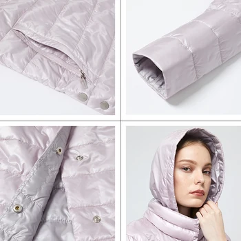 Astrid 2020 Noua de Toamna Iarna pentru Femei palton femei Vânt cald geaca fashion Geaca subtire cu gluga haine de sex feminin Design Nou 9439