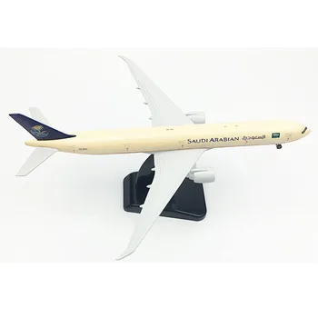 20CM Saudi Arabian Airlines Boeing 777 Avion de model de model de Avion 16CM B747 Aliaj Metal turnat sub presiune Aeronave model de avion de Jucărie cadou