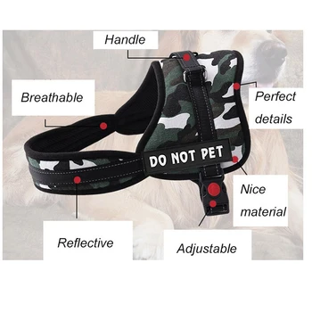Reflectorizante Hamul de Piept Moale Curea de Nailon Vesta Pentru Mediu Mare DogsTraining de Mers pe jos de San-band Centură Duce Câinele Accesorii