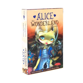 Alice În Țara Minunilor Oracle Carduri Full English 45 Pachet De Cărți De Tarot Divinație Soarta Petrecere De Familie Tabla De Joc