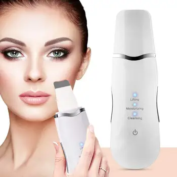 Cu Ultrasunete Nano Ion Skin Scrubber Curat Lifting Facial Peeling Extractor Adânc De Curățare Dispozitiv De Frumusete + Facial Vapor Pulverizator