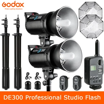 Godox DE300 300W Studio Profesional Strobe Flash Lampă GN58 Fotografie de iluminare pentru Portret Arta Foto, Fotografie de Produs