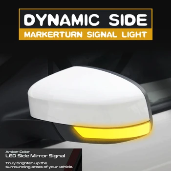 Dinamic Turn Semnal de Lumină LED-uri Laterale Aripa Oglinda Retrovizoare Indicator de Semnalizare Repetor Lumina Pentru Ford Focus 2 Mk2 cu 3 Mondeo Mk3 4 Mk4