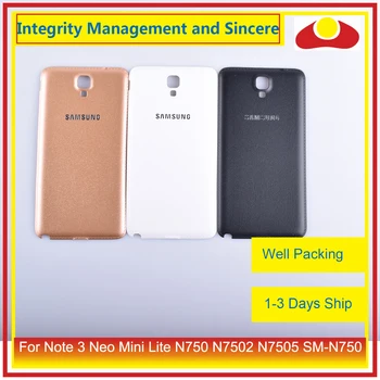 10buc/lot Pentru Samsung Galaxy Note 3 Neo Mini Lite N750 N7502 N7505 Carcasa Baterie Usa din Spate Caz Acoperire Carcasă Shell
