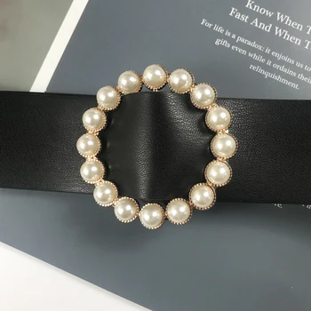 Centura perla plus dimensiunea femei talie curele pentru femei nr. pin negru blugi cinturon mujer coreea drăguț rochie betelie accesoriu 2020