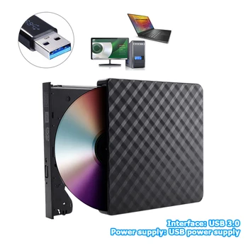 Noul Portabil USB 3.0 Extern, DVD-Writer, CD/DVD-ROM CD-RW Player Unitate Optica Scriitor Recorder pentru Laptop, Componente PC