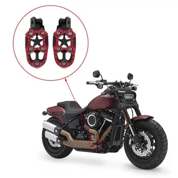 2 buc 8mm Motociclete de Metal Suporturi pentru Picioare, Pedale Moto Universal Suporturi pentru picioare cu arc Accesorii auto