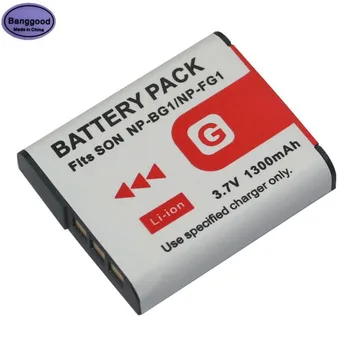 3.7 V, 1300mAh NP-BG1 NP BG1 Tip G aparat de Fotografiat Digital Baterie Pentru Sony NP-BG1 NP-FG1 DSC-H3 DSC-W70 BC-CSGE BC-CSGD W30