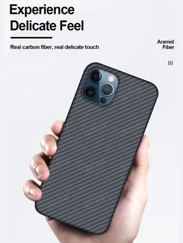 GRMA Real Pur Fibra de Carbon de Telefon Capacul din Spate pentru iPhone 12 11 Pro Max Ultra-Subțire Anti Toamna pentru iPhone 12 mini SE2 X XS Max Cazul