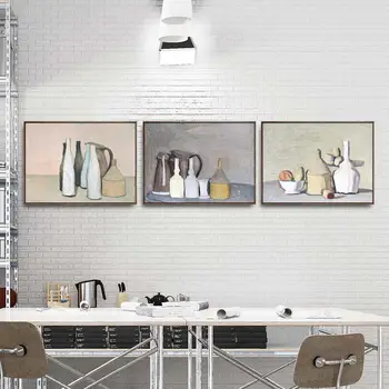 Casa de Decorare Arta de Perete Imagini Fro Living Poster Print Panza Tablouri Italiei, Giorgio Morandi Încă de viață 5 oală