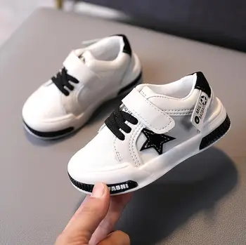 Copii Pantofi de Sport Nou 2020 Toamna Băieți Fete Pantofi Casual Marca Baby Toddler din Piele Pantofi de Funcționare Moda Copii Adidasi