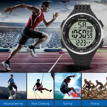 SYNOKE Bărbați Ceas Militar Sport Ceas Digital de Brand de Top cu LED-uri Impermeabil Relogio Masculino de sex Masculin Electronice Ceas Încheietura Ceasuri