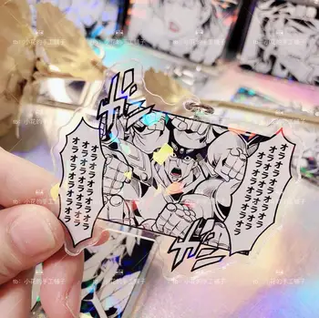 Anime Aventura Bizar JoJo lui Bruno Bucciarati Kujo Jotaro Cosplay Acrilice Figura Breloc Insigna Carduri Cheie Inel Pandantiv Cadouri