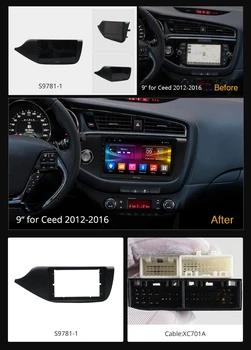 Ownice 2din Android 9.0 k3 k5 k6 Radio Auto Video Player de Navigare GPS Pentru KIA Ceed CEED JD 2012 2013 2016 DSP 4G LTE