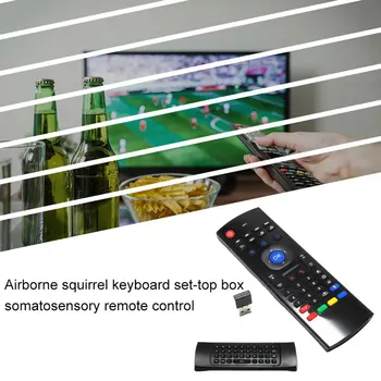 MX3 2.4 G Wireless Keyboard Controller Telecomanda Air Mouse-ul pentru Android Inteligent 7.1 TV Box față-verso tastatura