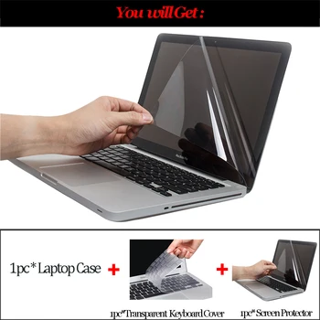 Drăguț Greu Laptop-Shell Caz Pentru Macbook Air 13 Pro Retina 11 12 13 15 13.3 inch A1466 A1369 A1932 A2159 Atingeți Bara Capac tastatură