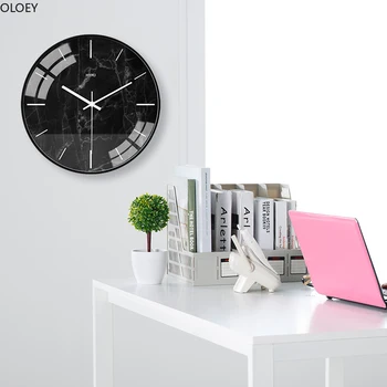 Negru Creative Ceas De Perete Cu Design Modern Living, Dormitor Decor Acasă Simple Metalice De Perete Ceasuri Tăcut Bucatarie Mare Ceasuri
